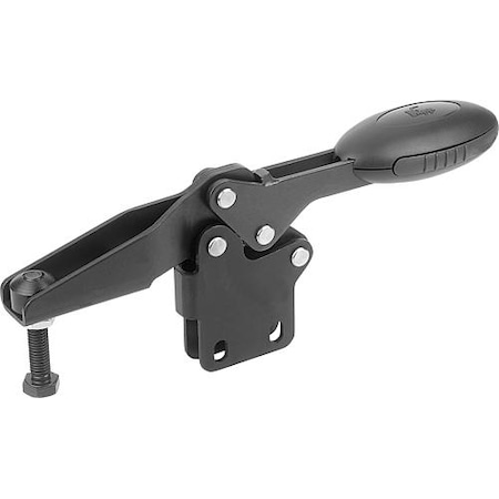 Kipp Horizontal Toggle Clamps with straight foot and adj. spindle K0661.006000